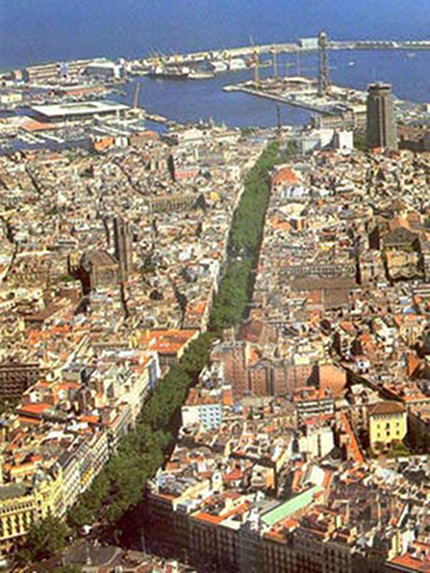 Vista aèria de Barcelona